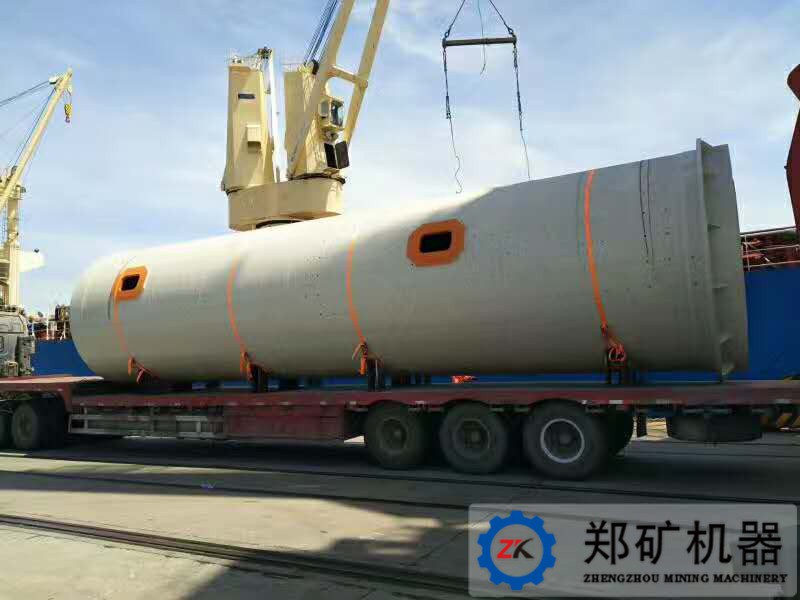 Φ3×12米制砂球磨機現(xiàn)場安裝圖