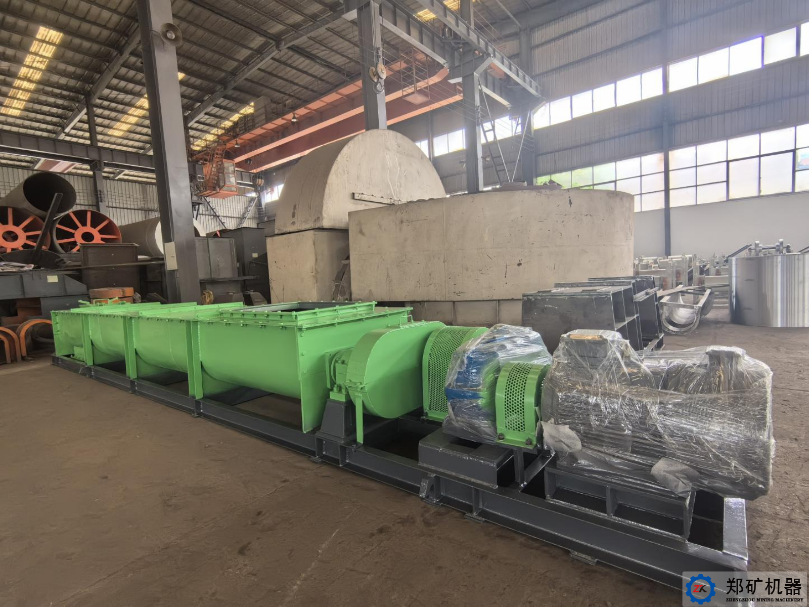 熱烈祝賀寧波ZJ400×5m雙軸攪拌機設(shè)備交貨完成！